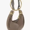 Mini Bracelet Hobo bag in suede leather