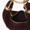 Mini Bracelet Hobo bag in suede leather