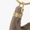 Mini Bracelet Hobo bag in suede leather