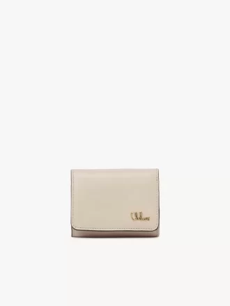 Mini Chloé Iconic tri-fold in shiny leather