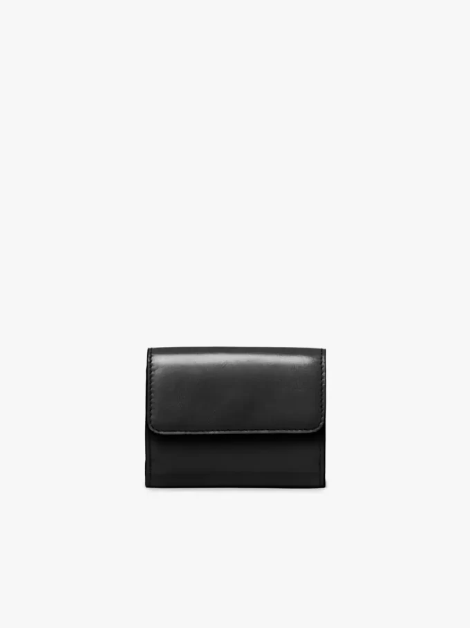Mini Chloé Iconic tri-fold in shiny leather