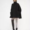 Oversized coat in wool