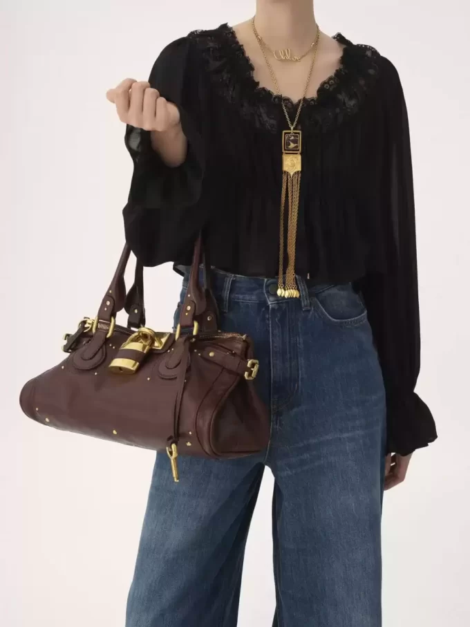 Paddington bag in grained leather