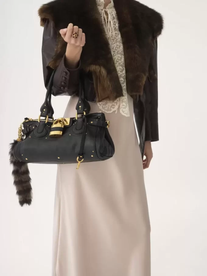 Paddington bag in grained leather