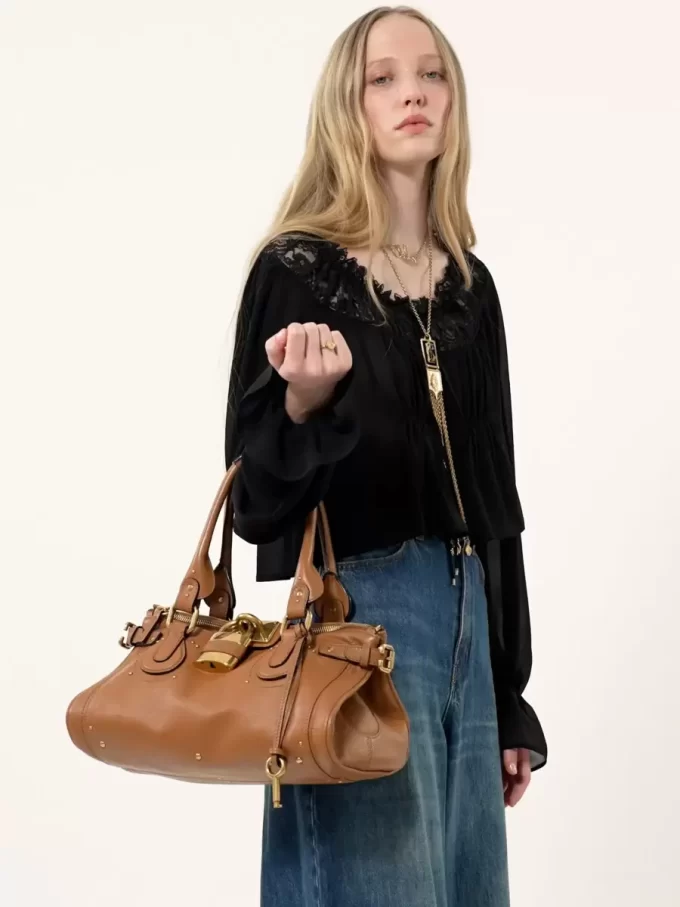 Paddington bag in grained leather