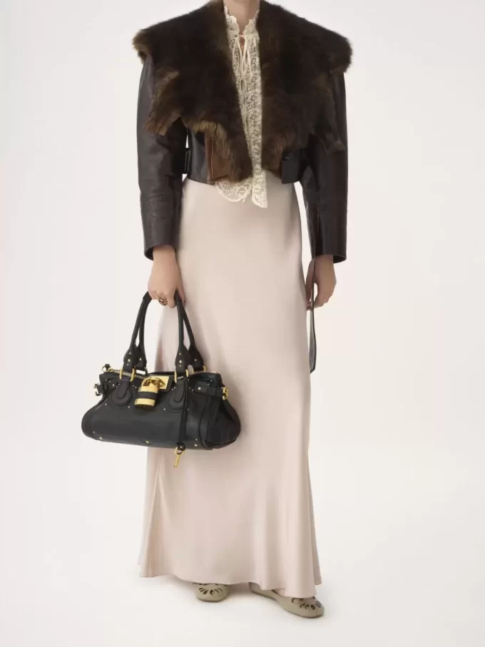 Paddington bag in grained leather