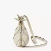 Pineapple shoulder bag in grained leather