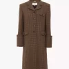 Riding coat in houndstooth wool