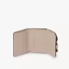 Small Alphabet tri-fold in grained leather