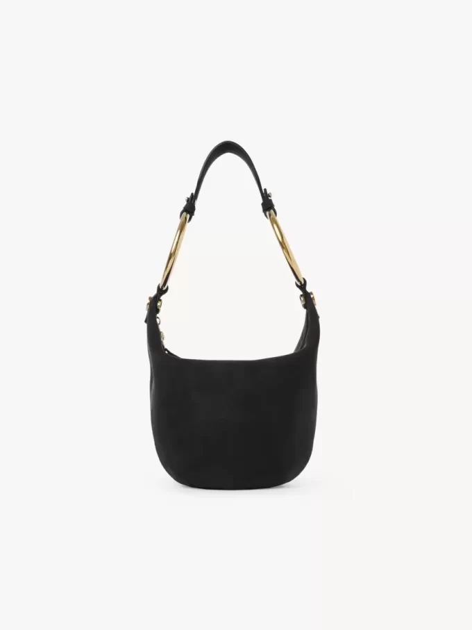 Small Bracelet handbag in suede leather