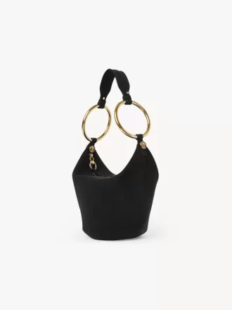 Small Bracelet handbag in suede leather