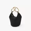 Small Bracelet handbag in suede leather