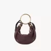 Small Bracelet Hobo bag in grained leather