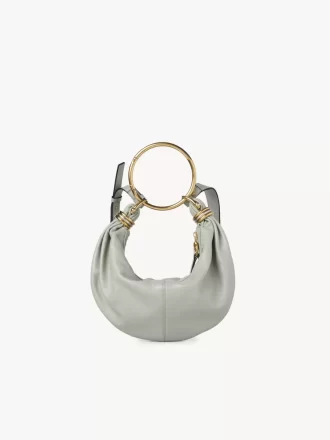 Small Bracelet Hobo bag in grained leather