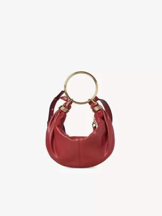 Small Bracelet Hobo bag in grained leather