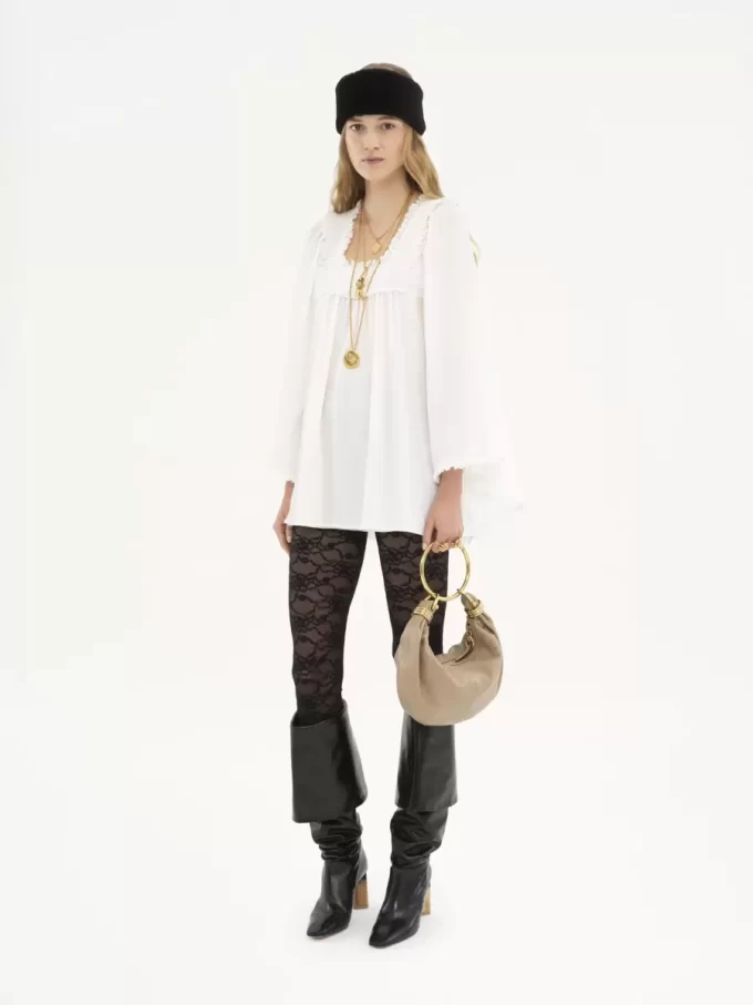 Small Bracelet Hobo bag in grained leather