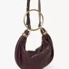 Small Bracelet Hobo bag in grained leather
