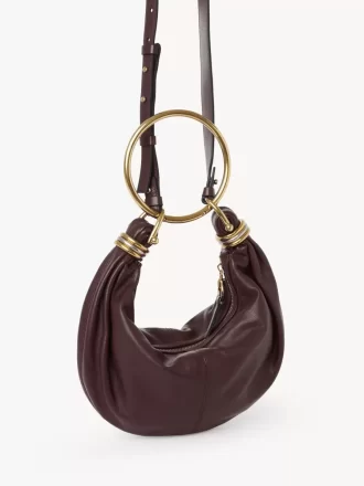 small bracelet hobo bag in grained leather 2 330x440 - Small Bracelet Hobo bag in grained leather