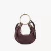 Small Bracelet Hobo bag in grained leather
