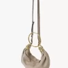 Small Bracelet hobo bag in grained leather