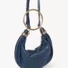 Small Bracelet Hobo bag in grained leather