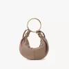 Small Bracelet Hobo bag in grained leather