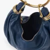 Small Bracelet Hobo bag in grained leather