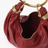 Small Bracelet Hobo bag in grained leather