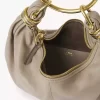 Small Bracelet hobo bag in grained leather
