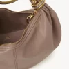 Small Bracelet Hobo bag in grained leather