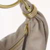 Small Bracelet hobo bag in grained leather