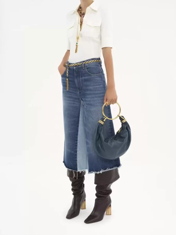 Small Bracelet Hobo bag in grained leather