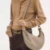Small Bracelet hobo bag in grained leather