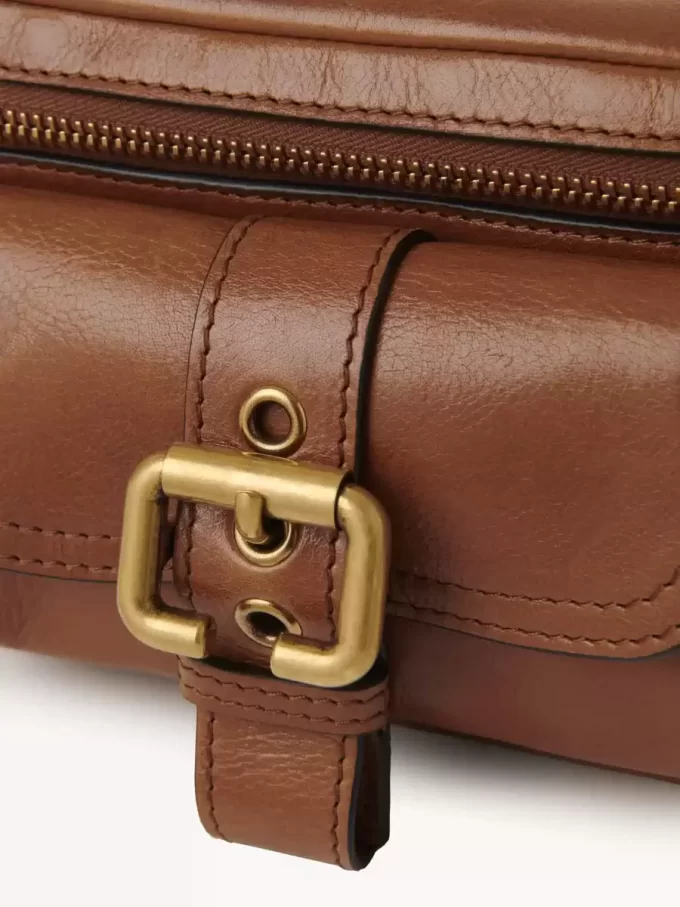 Small Camera bag in shiny leather