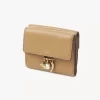 Small Chloé Charms tri-fold wallet in grained leather