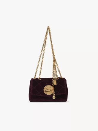 Small Chloé Heritage shoulder bag in velvet