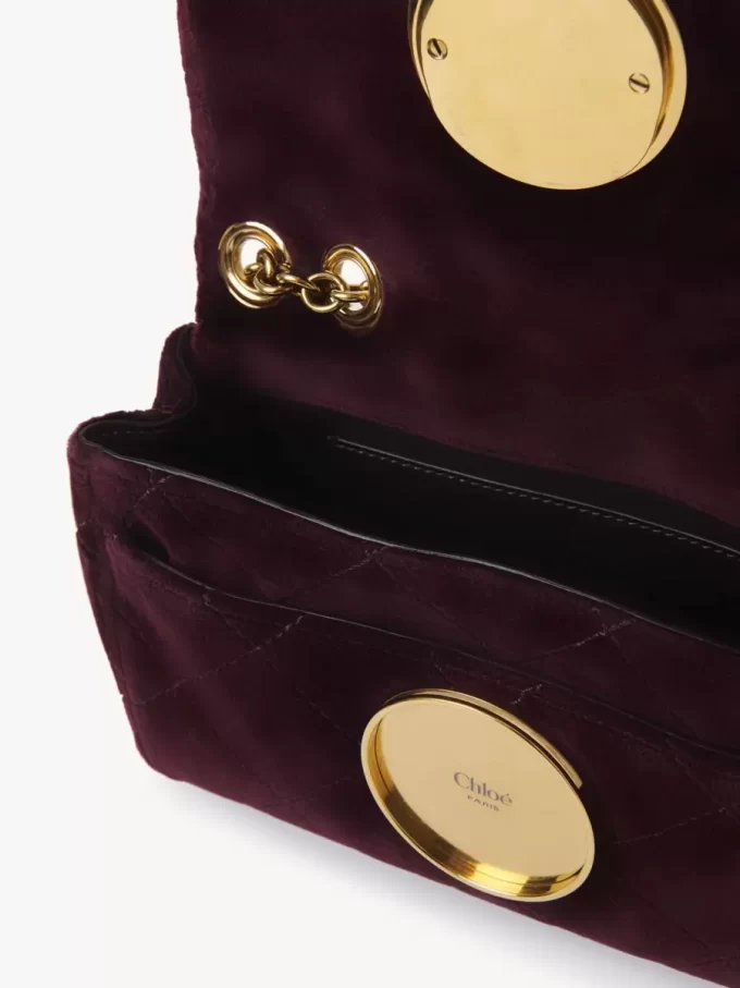 Small Chloé Heritage shoulder bag in velvet