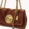 Small Chloé Heritage shoulder bag in velvet