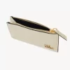 Small Chloé Iconic purse with card slots in croco-effect leather