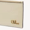 Small Chloé Iconic purse with card slots in croco-effect leather