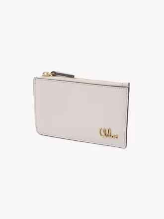 Small Chloé Iconic purse with card slots in grained leather