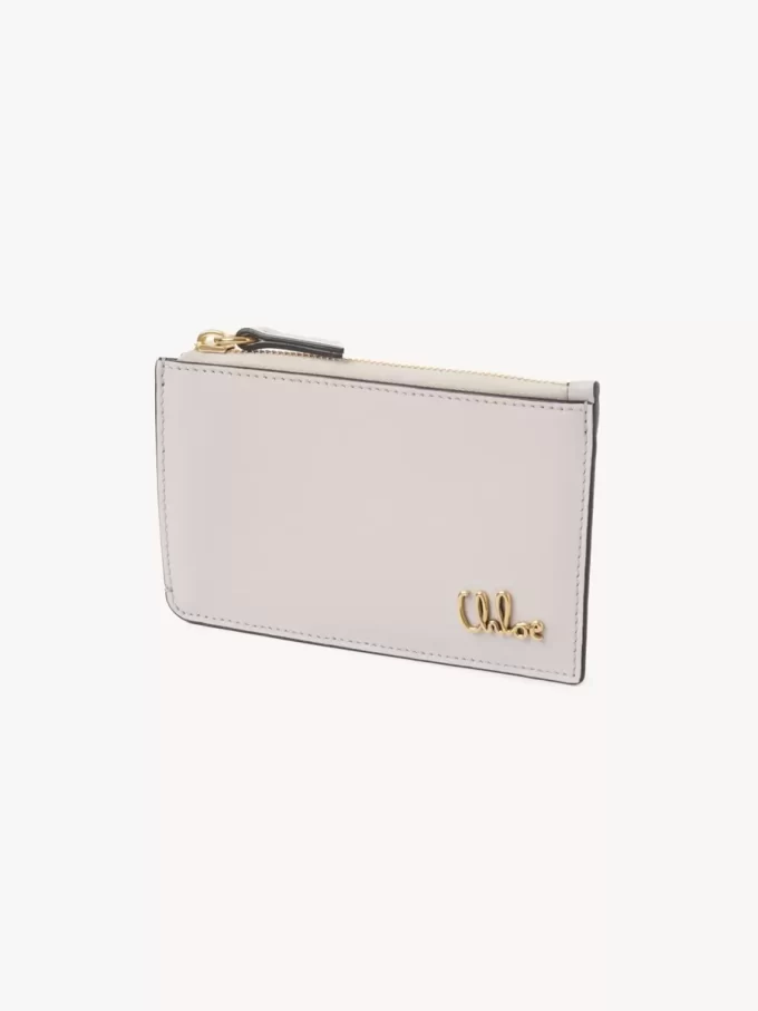Small Chloé Iconic purse with card slots in grained leather