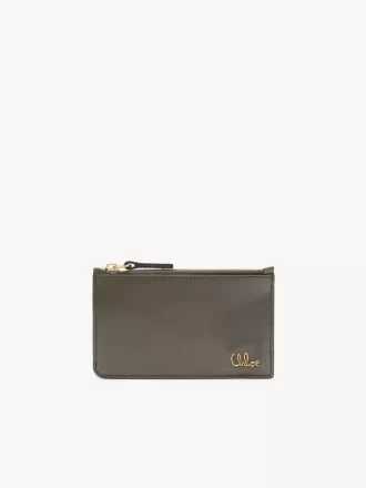 Small Chloé Iconic purse with card slots in shiny leather