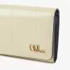 Small Chloé Iconic tri-fold in croco-effect leather