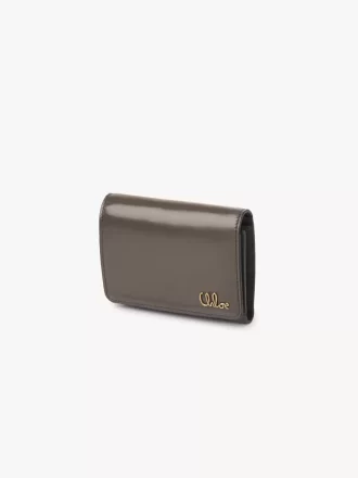 Small Chloé Iconic tri-fold with coin pocket in shiny leather