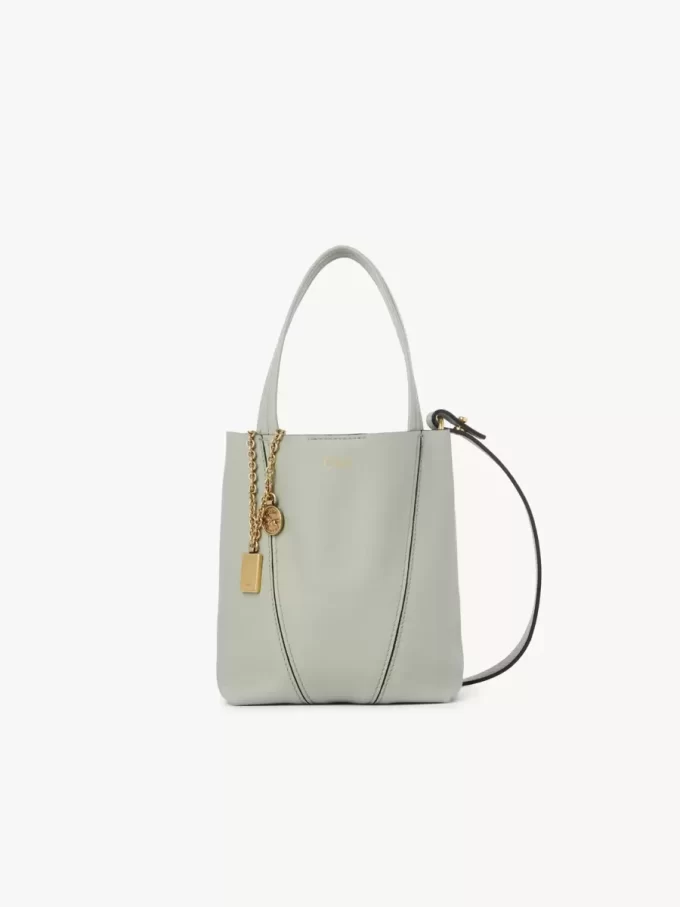 Small Chloé Spin tote bag in grained leather