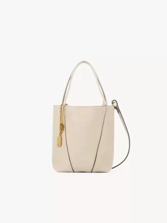 Small Chloé Spin tote bag in grained leather