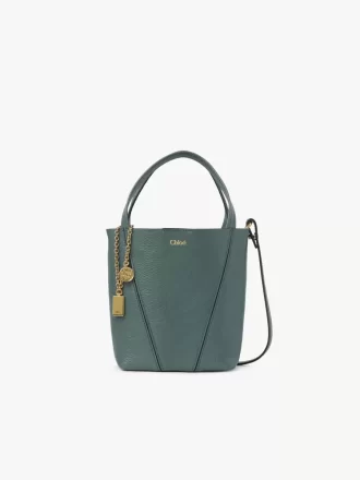 Small Chloé Spin tote bag in grained leather