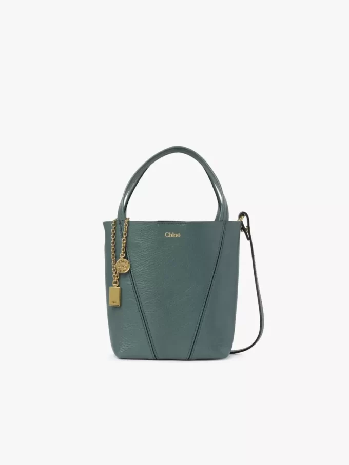 Small Chloé Spin tote bag in grained leather