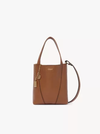 Small Chloé Spin tote bag in grained leather